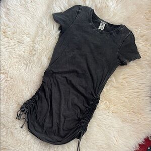 PINK Victoria's Secret Black acid wash Srunch Dress